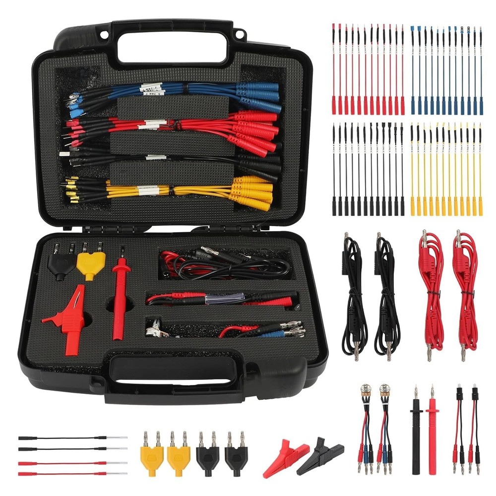 AUTOOL 68PCS Multimeter Test Leads Kit, Test Leads with Replaceable Wire Pier...