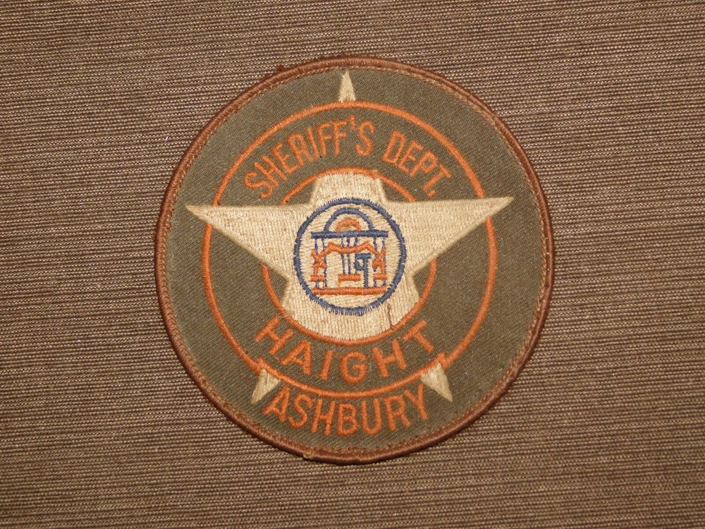VINTAGE  SHERIFF'S DEPT HAIGHT ASHBURY OBSOLETE POLICE PATCH