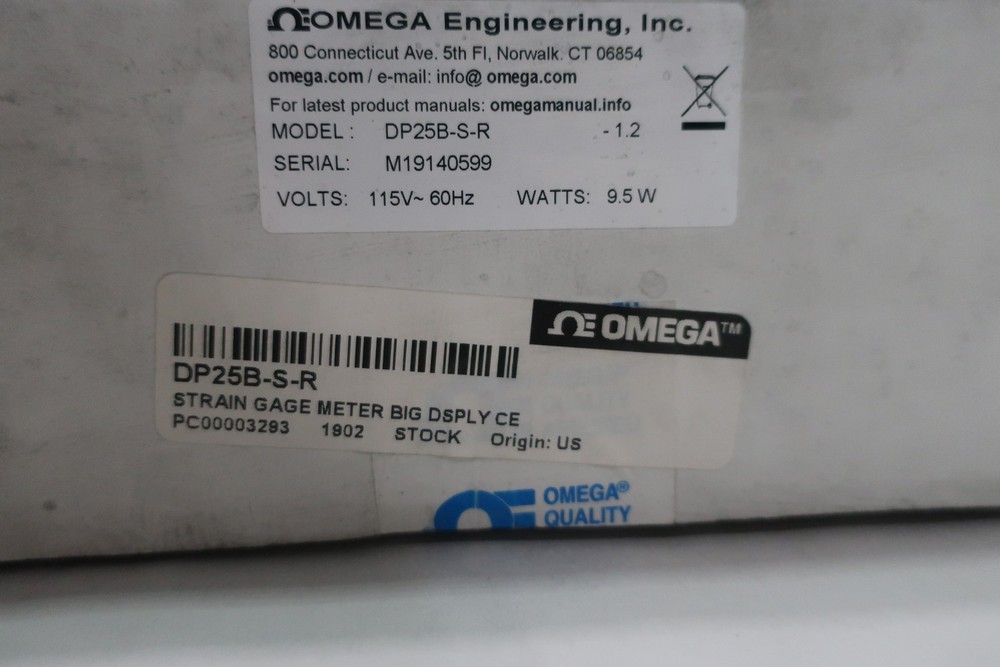 Omega DP25B-S-R Gage Meter