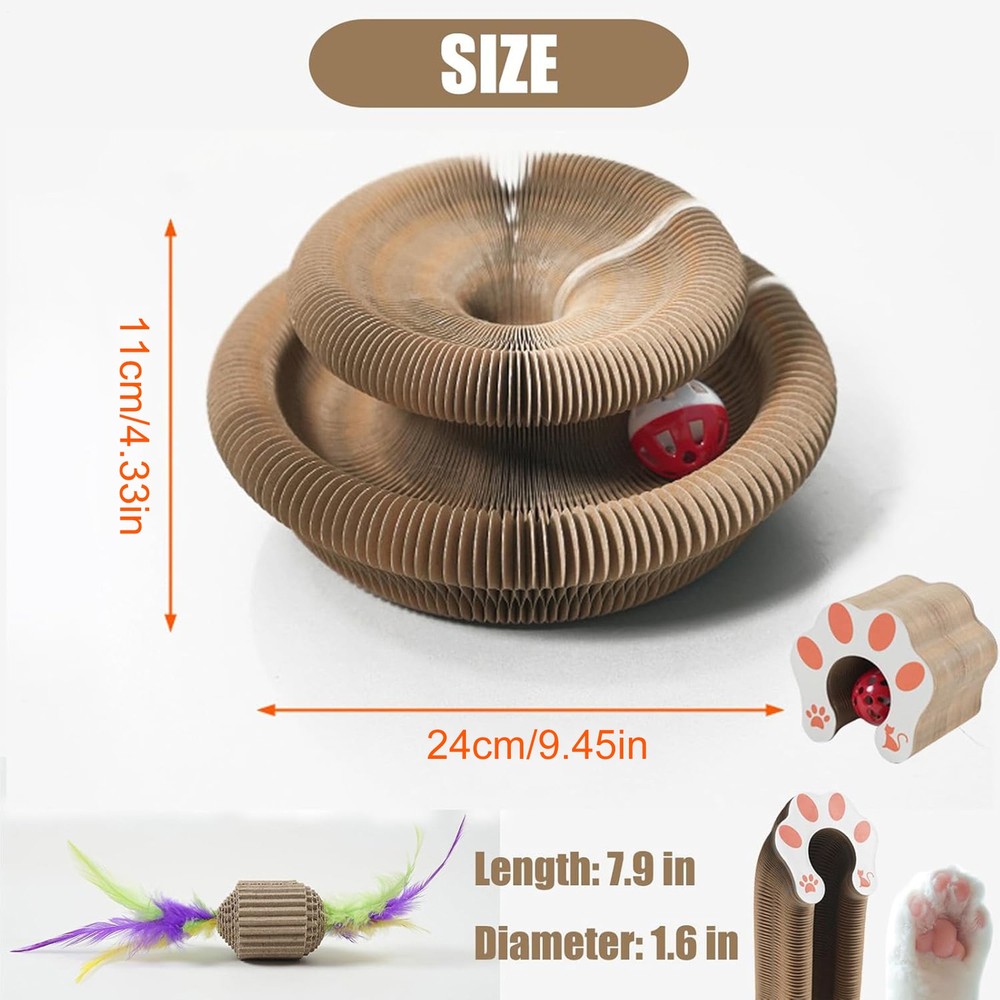 Cat Scratching Board Round Cat Corrugated Circular Interactive Cat Typical