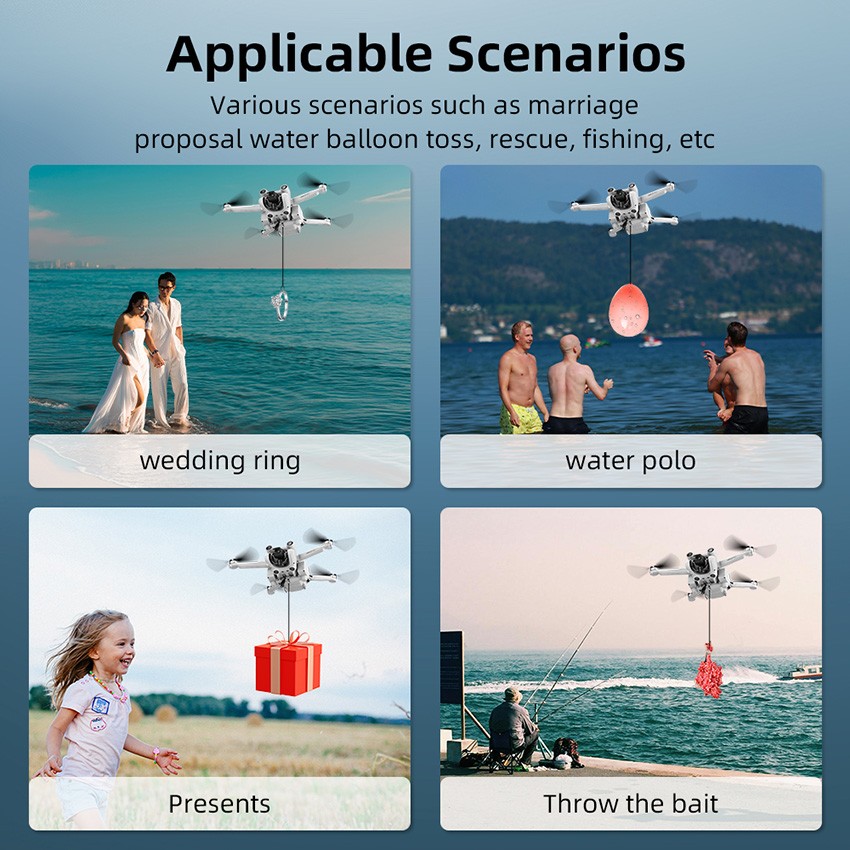 Drone Airdrop Release System Thrower for DJI Mini 3 / Mini 3 Pro