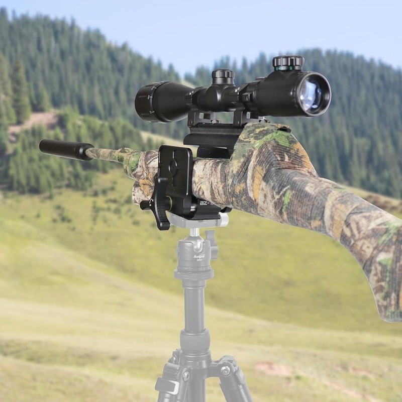 Durable Aluminum Shooting Saddle Clamp Universal Mount Quick Release Easy Setup