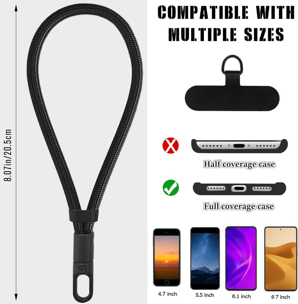 Universal Hand Wrist Strap Lanyard – Multi-Functional Phone Patch Tether for Men