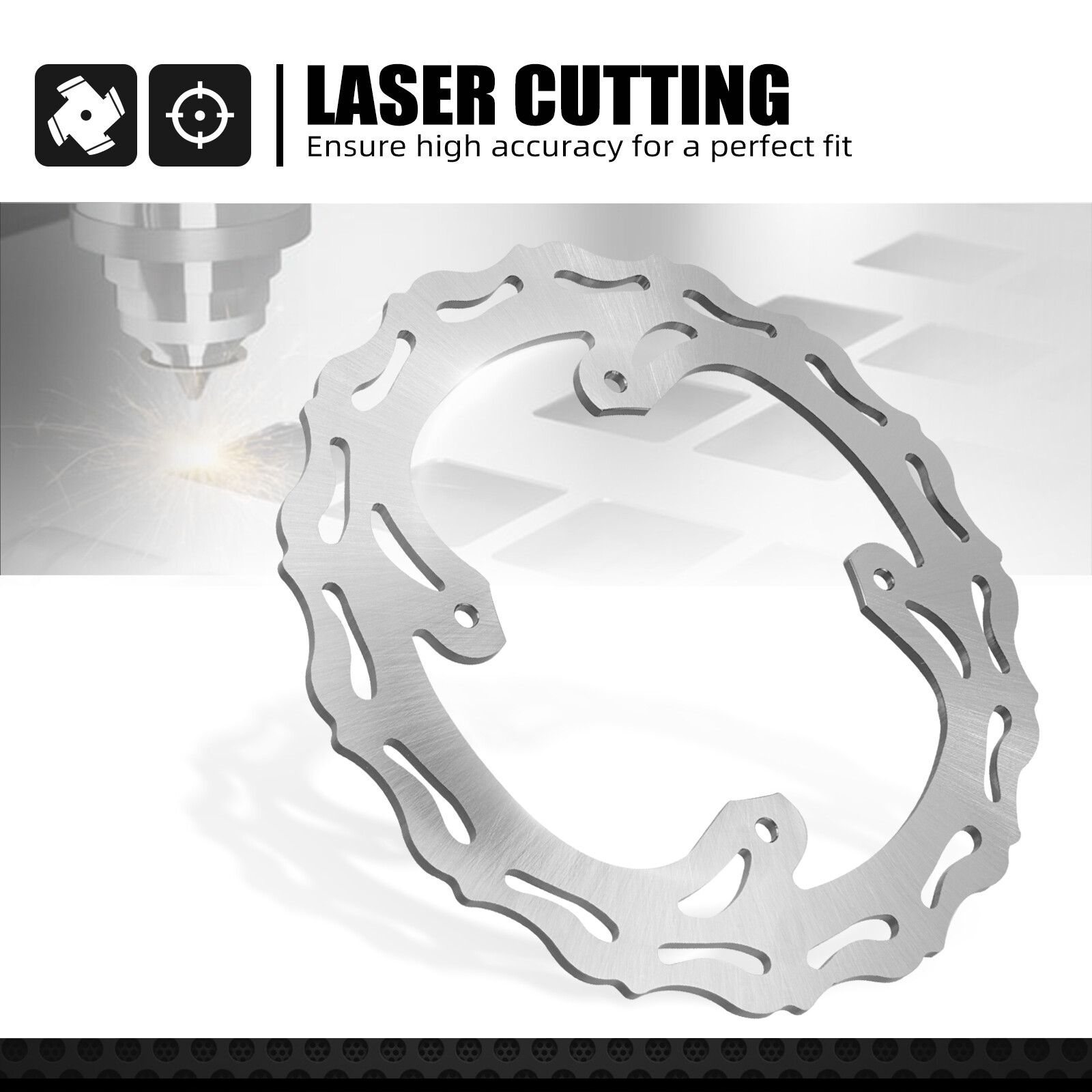 Rear Brake Disc Rotor For Honda CR125R CR250R CRF250R CRF250X CRF450R CRF450X