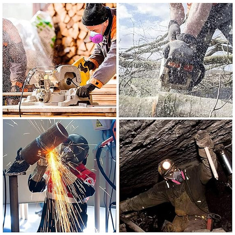 Gas Dust Mask 6200+2091 Gas mask Suit Respirator Painting Spraying Face Size M