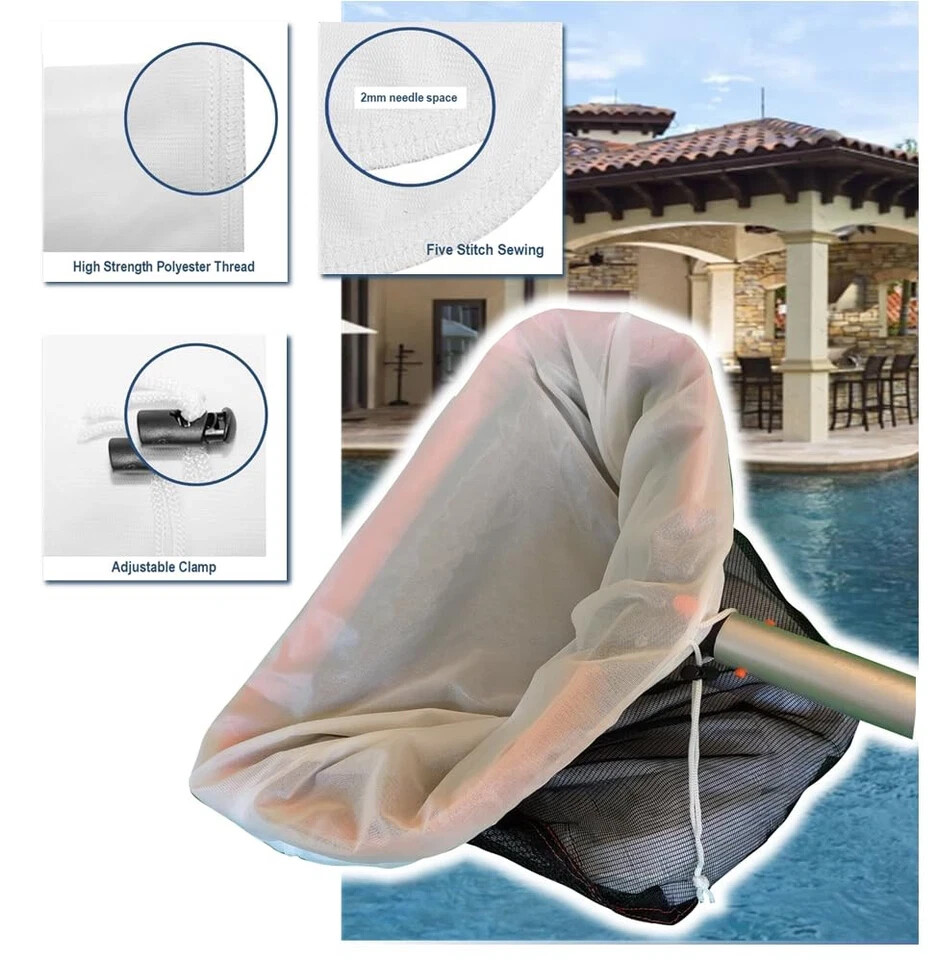 Ultra Fine Mesh Pool Skimmer Insert Collects Sand Pollen Tree Dust Tiny Bugs