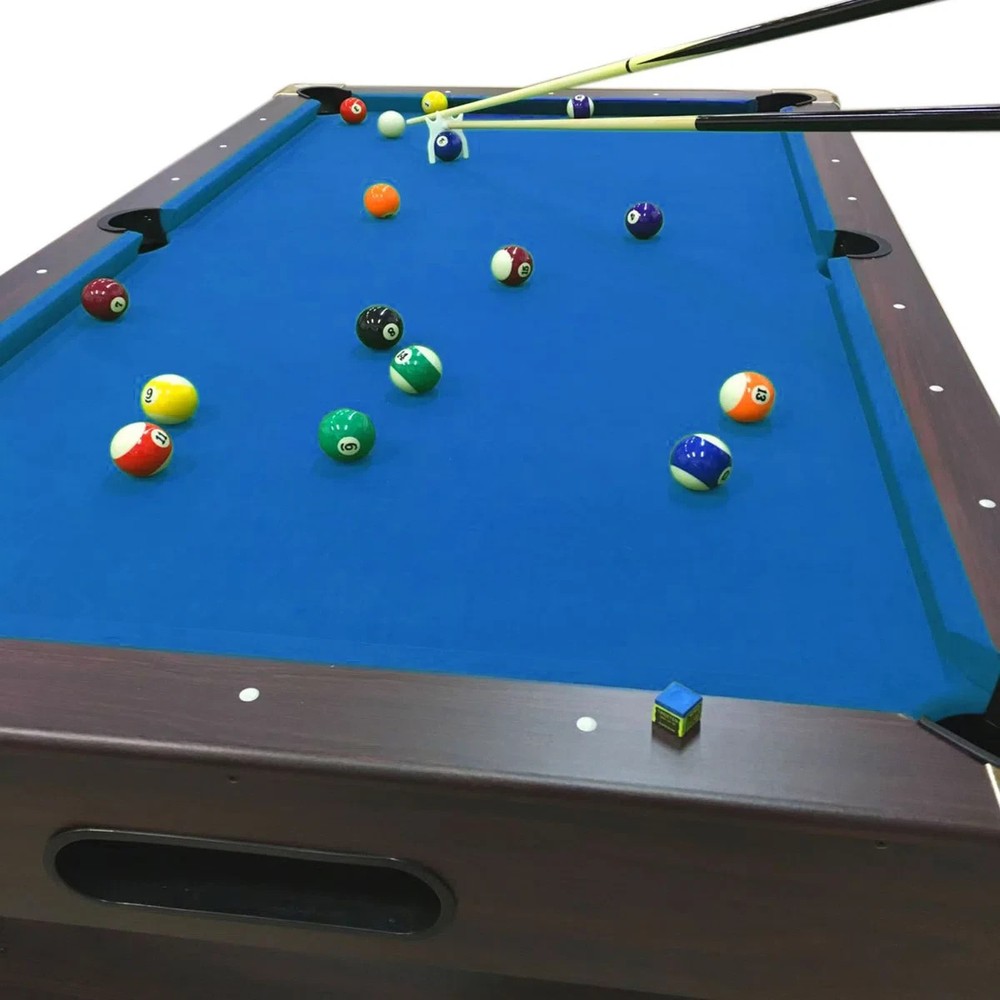Pool Table (7 ft) ( Automatic Ball Return) (Brown/Blue) (Free Shipping)
