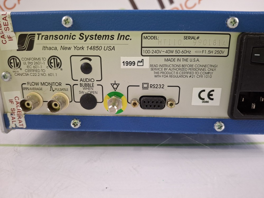 Transonic Systems INC HT110 Bypass Flow Meter