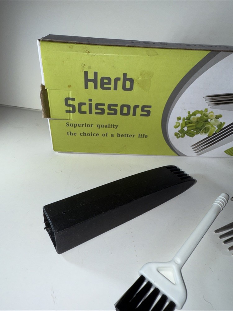 Herb Scissors Kitchen Utensil Cutting IOB