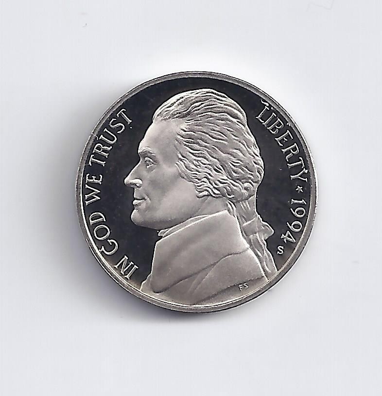 1994-S  PROOF NICKEL