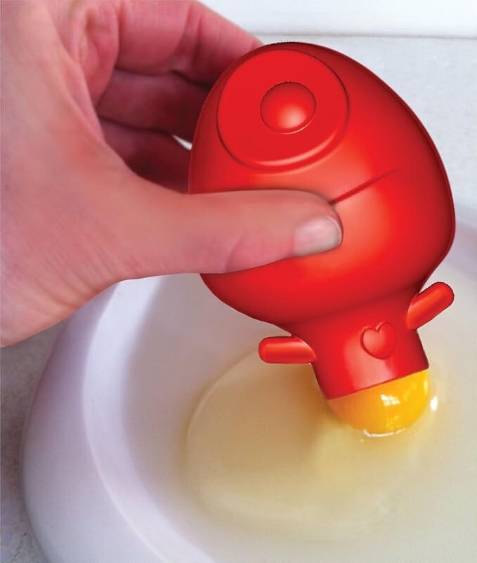 Talisman Designs Yolk Hero Egg Separator Red