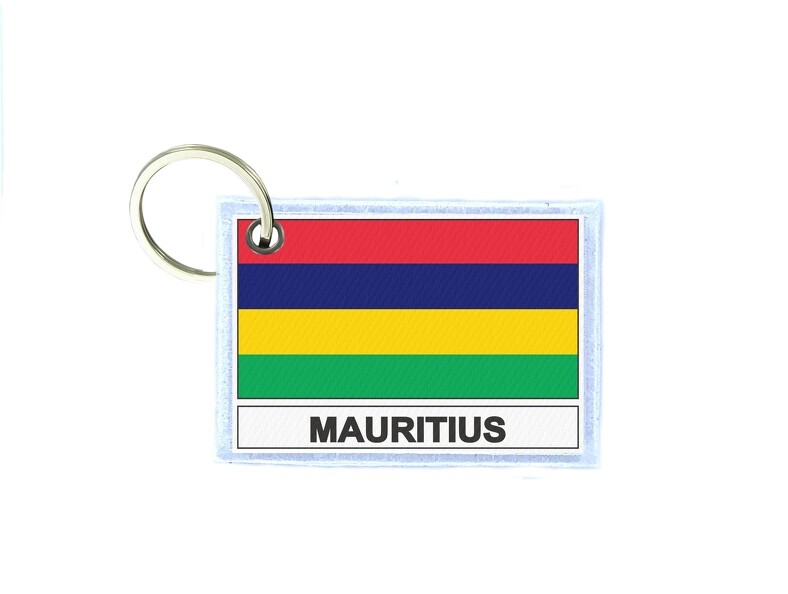 Keychain Double-Sided Flag MS Mauritius