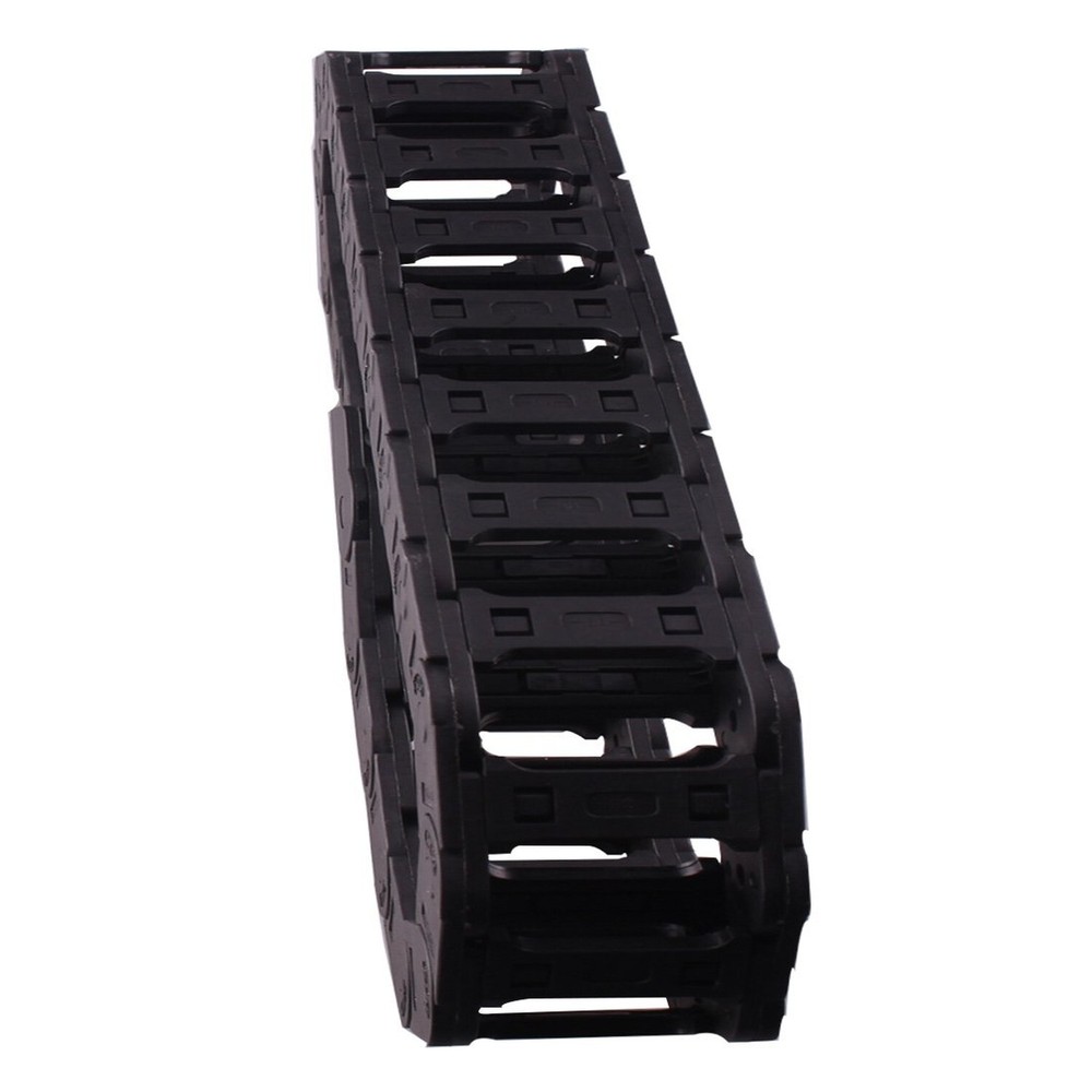 Cable Drag Chain - 1M Long Black CNC Machine Tool Cable Wire Carrier Drag Cha...