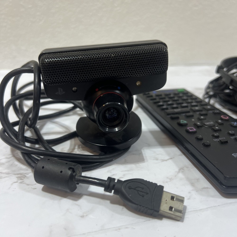 Genuine Sony PlayStation PS3 USB Move Motion Eye Camera - DVD Controller & Mic