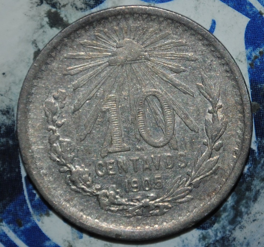 mexico 10 centavos 1905 {{{D174