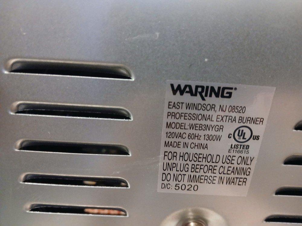 Waring WEB300 1300Watts Single Burner-Used