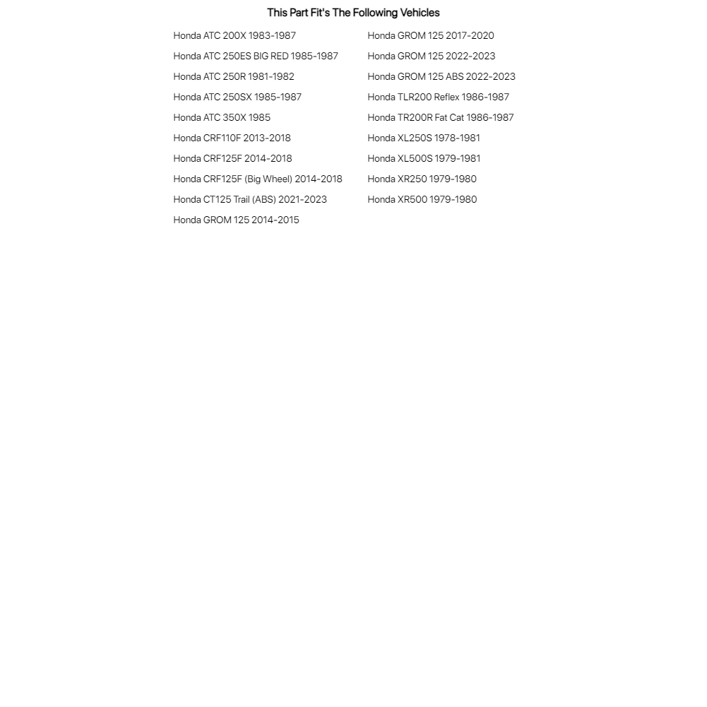 Tusk Steering Stem Bearing Kit For HONDA ATC 350X 1985