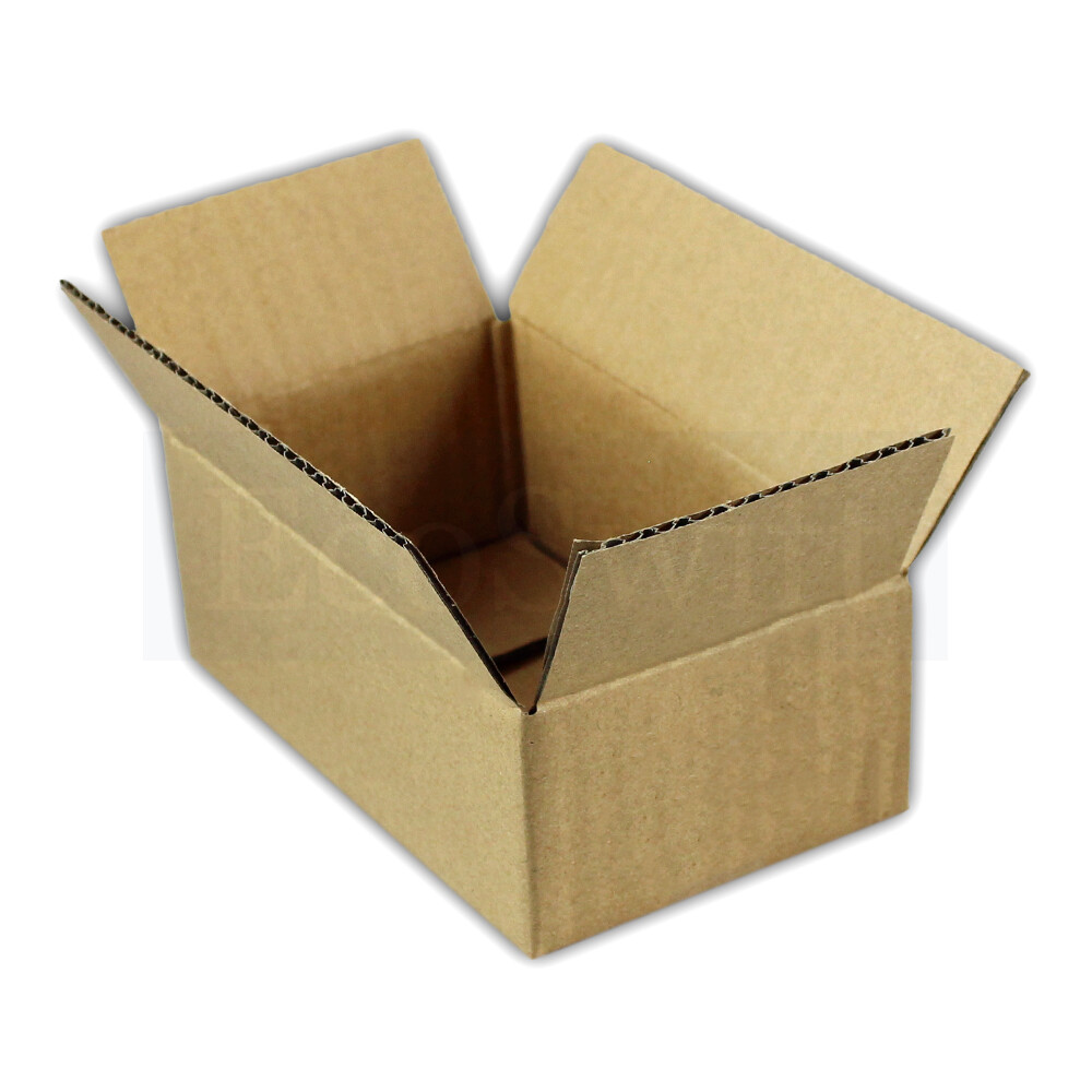 100 6x4x3 EcoSwift Cardboard Packing Moving Shipping Boxes Corrugated Box Carton