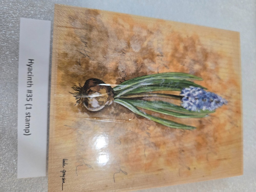rubber stamps for crafting -Hyacinth