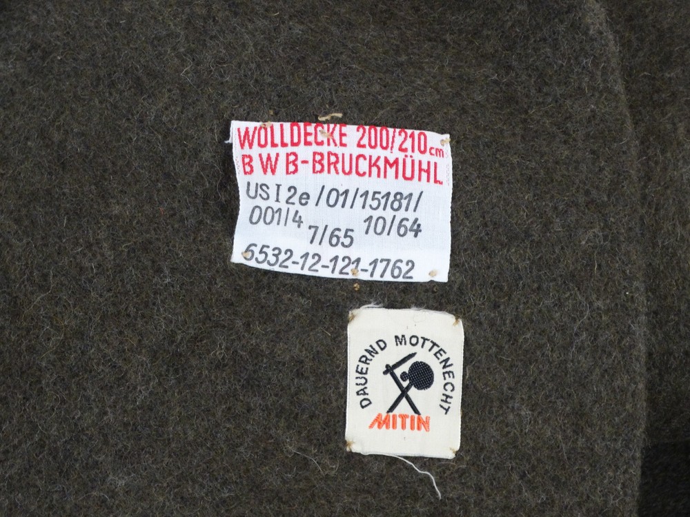 German Army "Bundes-Eigenium" Wool Blanket