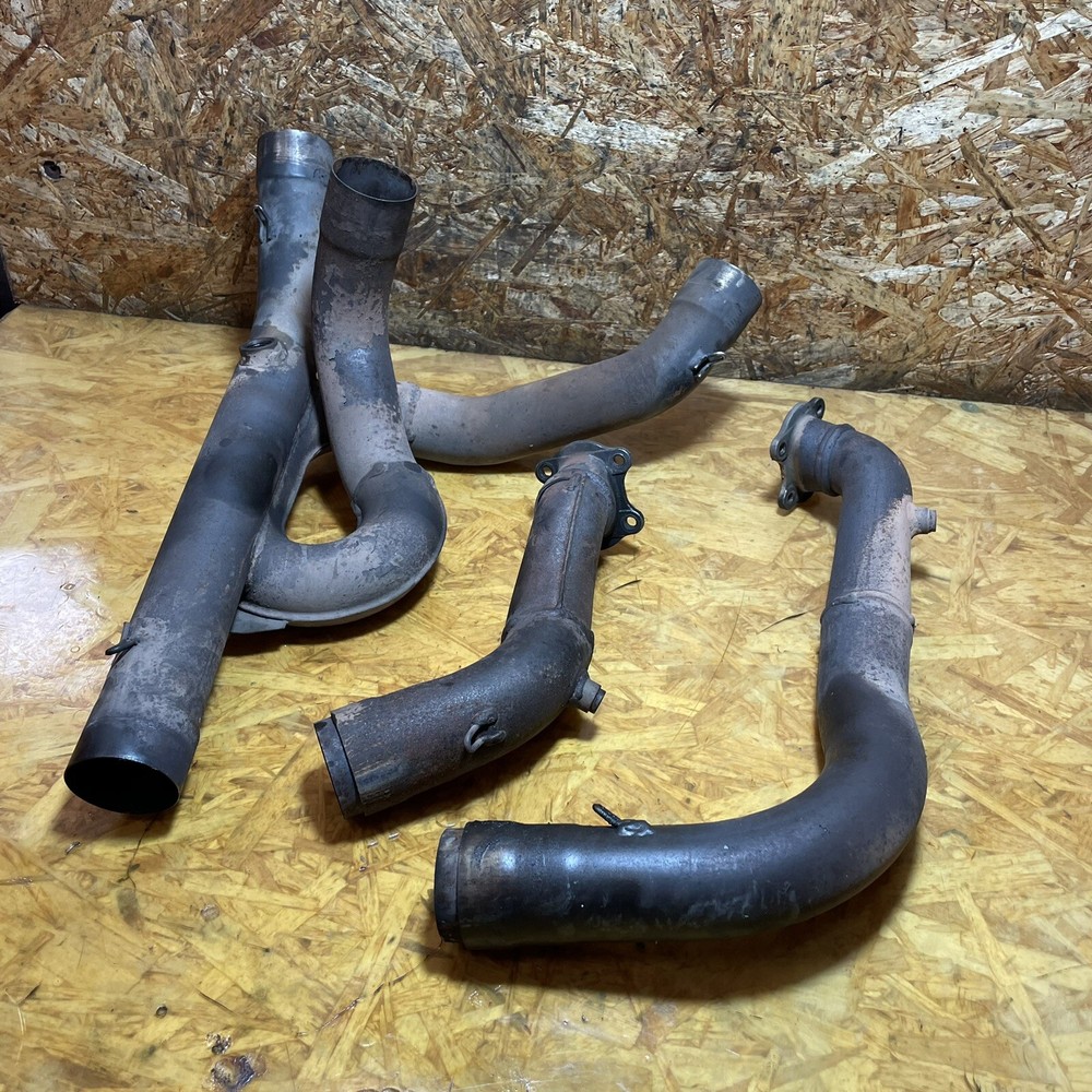 APRILIA RSV1000 R MILLE EXHAUST DOWNPIPES 2004-2009 Lambda Sensor Threads Good