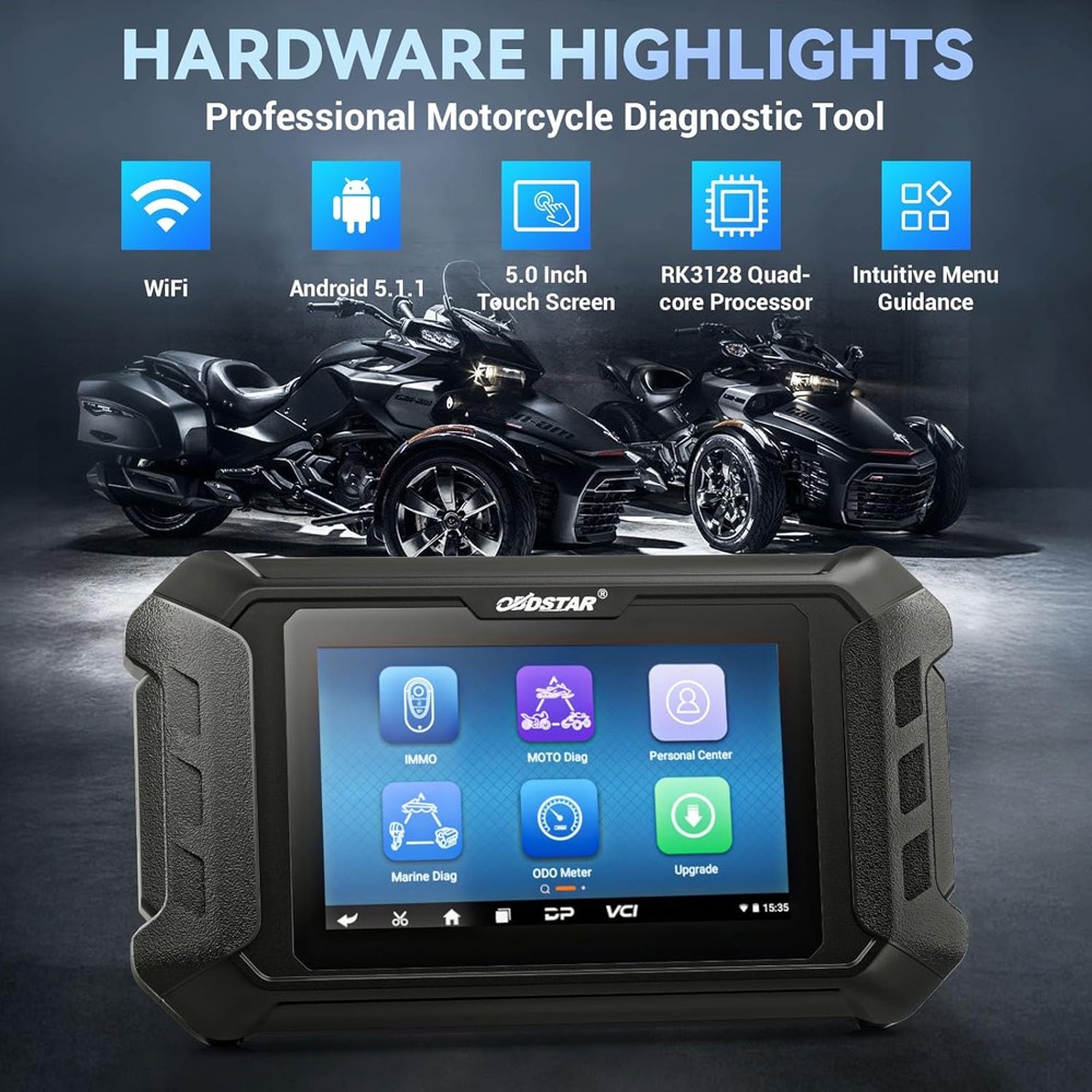 OBDSTAR iscan For BRP(Can-am) Motorcycle Diagnostic Automatic VIN,Code Reader US