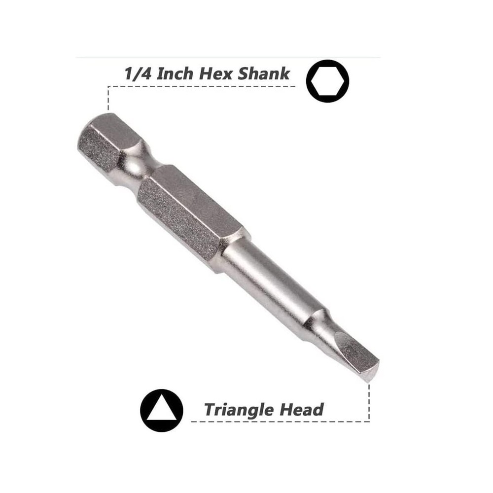 Fixinus 6 Pieces Magnetic Triangle Screwdriver Bits Set 1/4 inch Hexagonal 1....