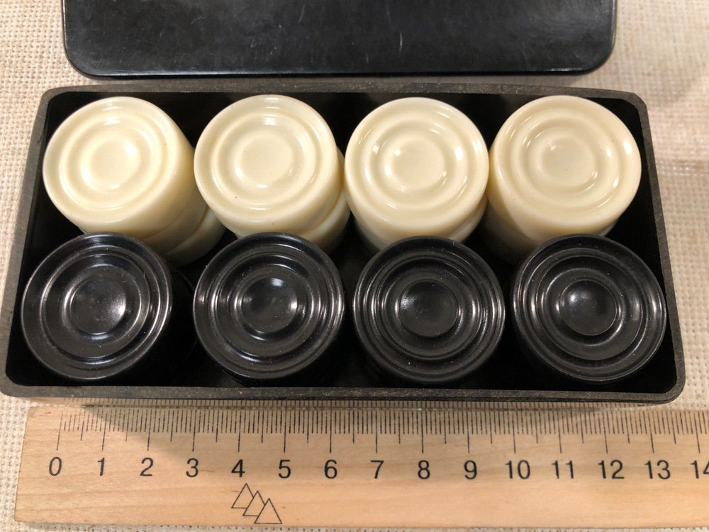 Soviet checkers in original box USSR vintage complete set