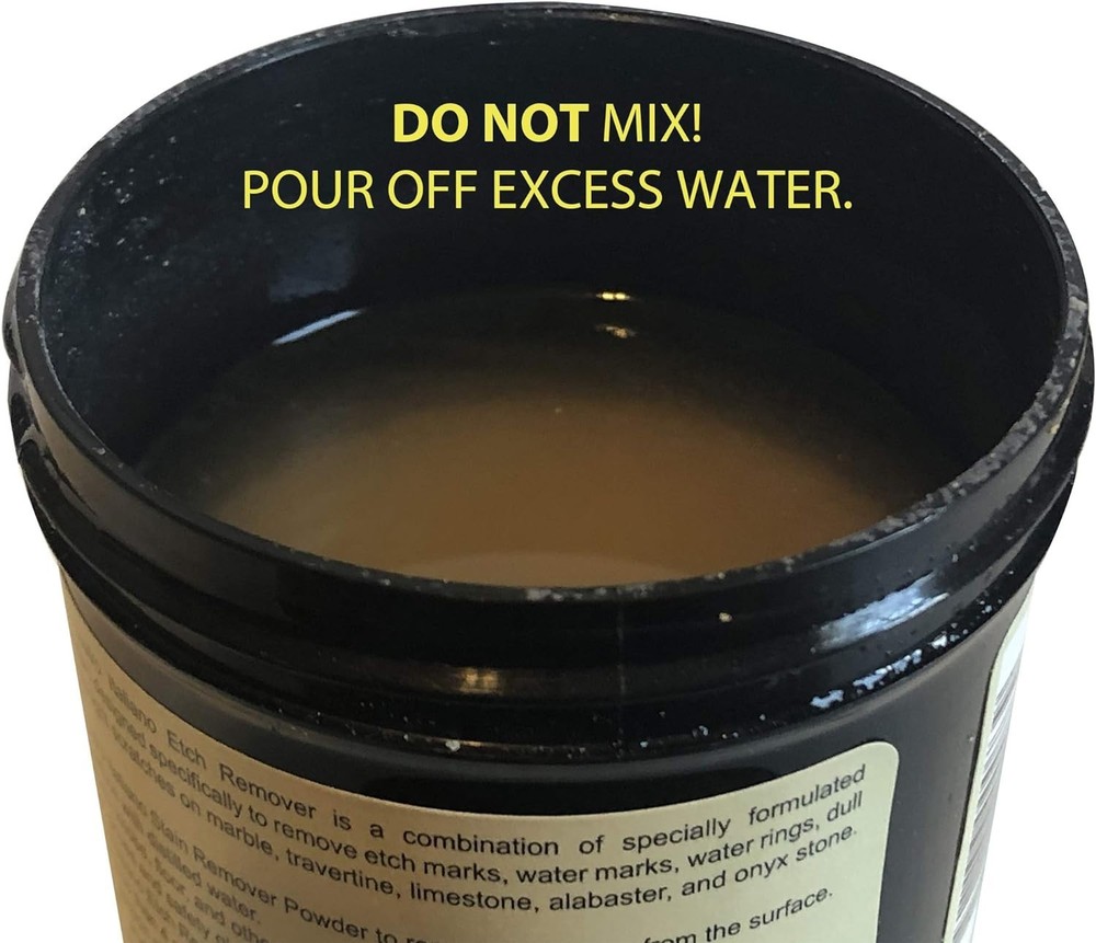 Professional Etch Remover Paste for Marble - 8 Ounce Unscented Formula