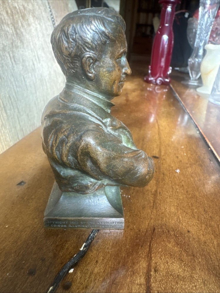 Gorham Bronze Bust Of Thomas Edison