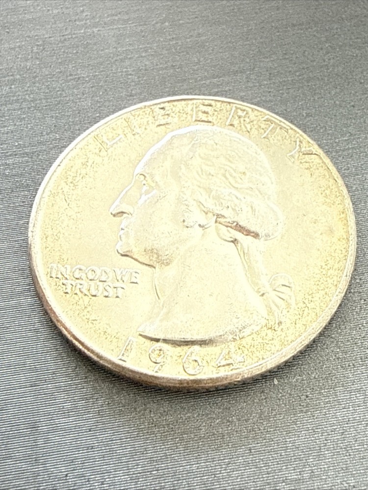 1964 P/1949 D 4 Silver Washington Quarters