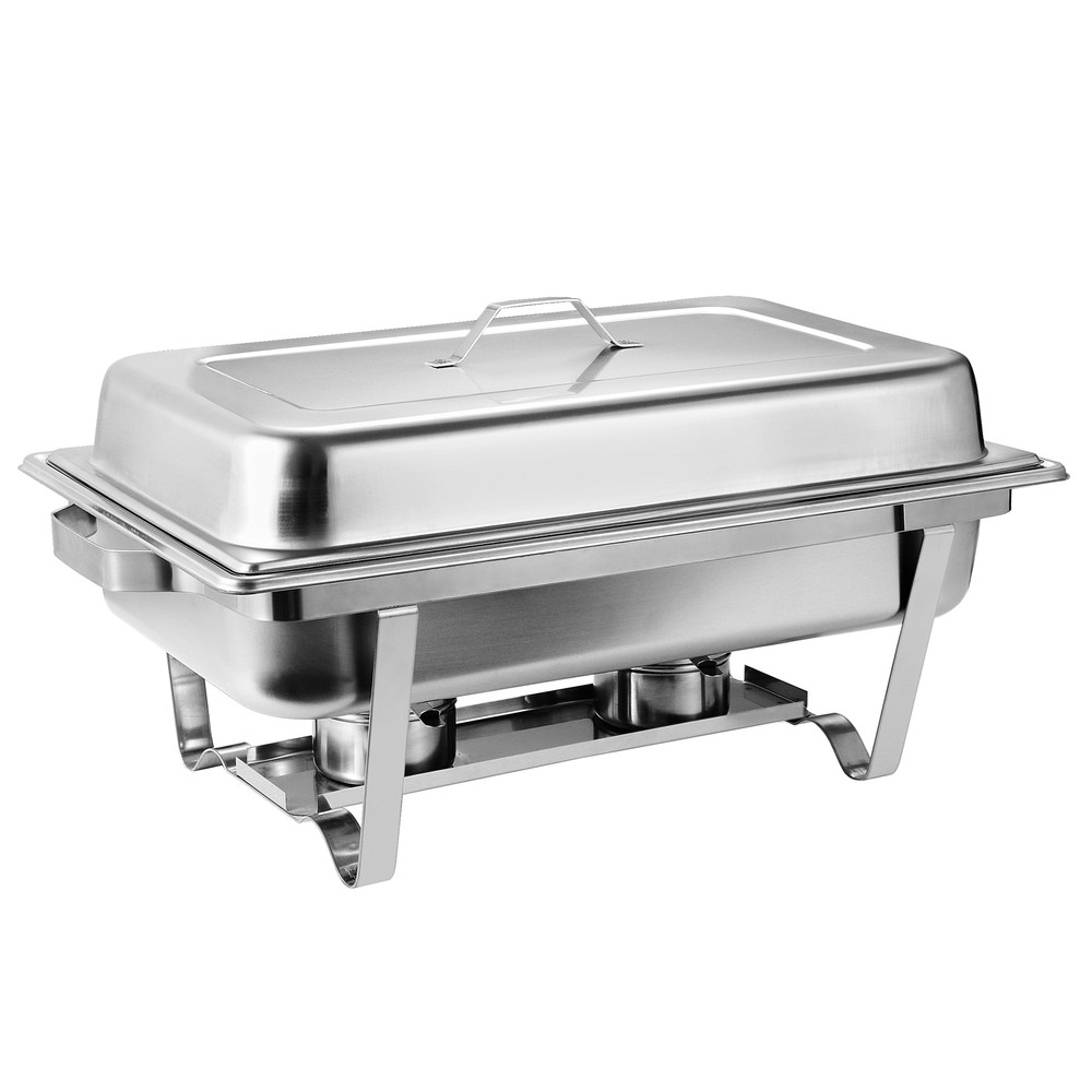 Lot 2~8 Quart Stainless Steel Rectangular Chafing Dish Full Size Buffet Catering