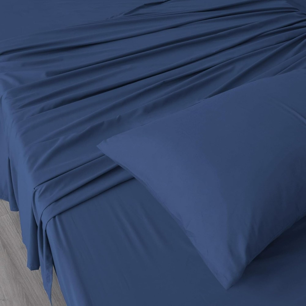 Sleeper Sofa Queen Sheets Set 4 Piece Extra Soft Bed Sheets Set 8" Deep Pocket