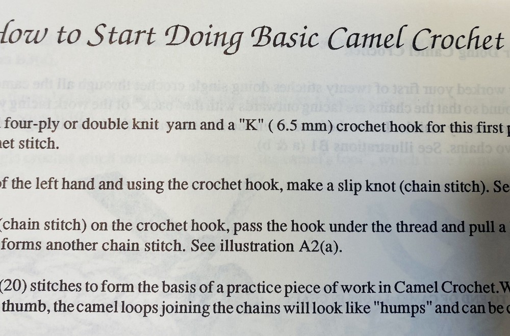 Camel Crochet 4 Patterns Baby Clothes Afghans Basic Instruction Book Sweater