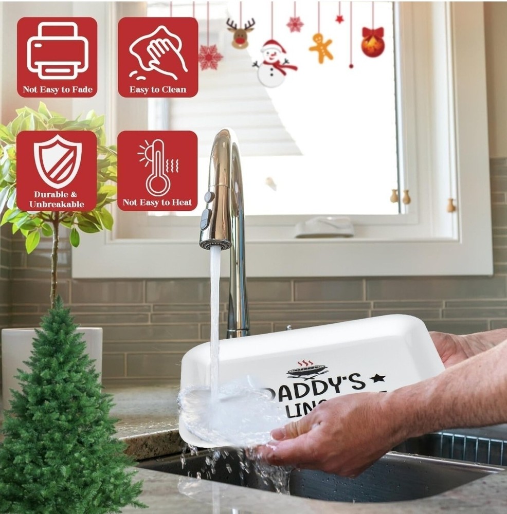 Grilling Gift Set for Dad- Grill Master- Plate & Apron