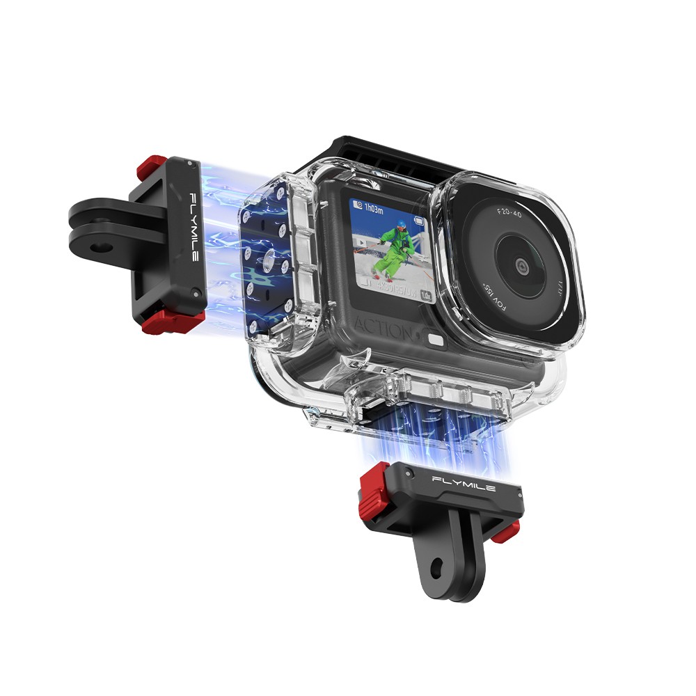 For DJI OSMO Action 6 Magnetic Quick Release 60M Waterproof Diving Case ACUS