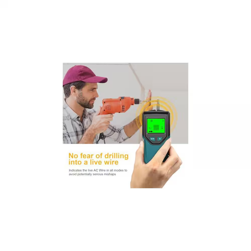5 in 1 Stud Finder Wall Scanner with Intelligent Microprocessor and HD LCD Displ