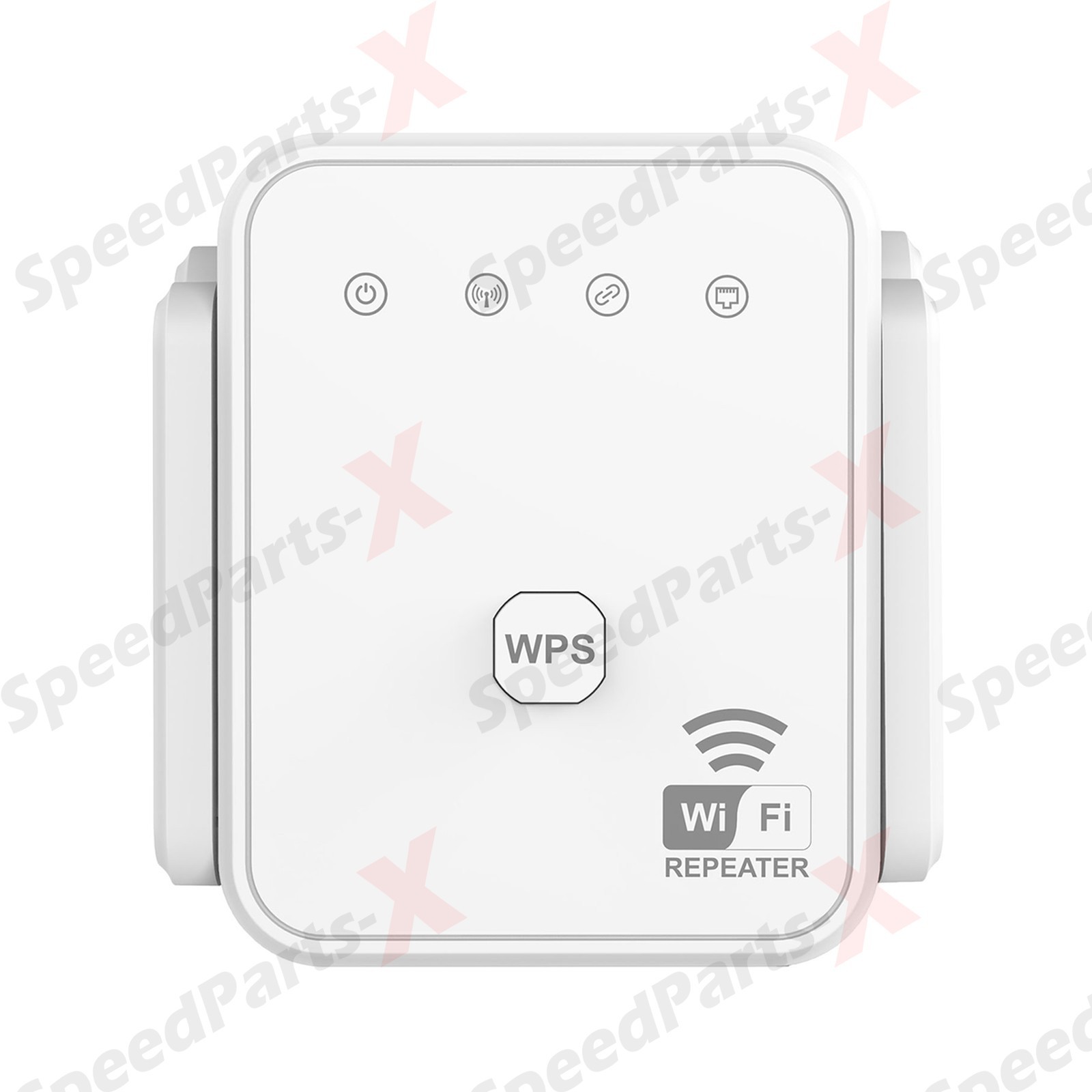 4-Antennas 300M WiFi Extender Repeater Amplifier 2.4GHz Enhancer Booster White