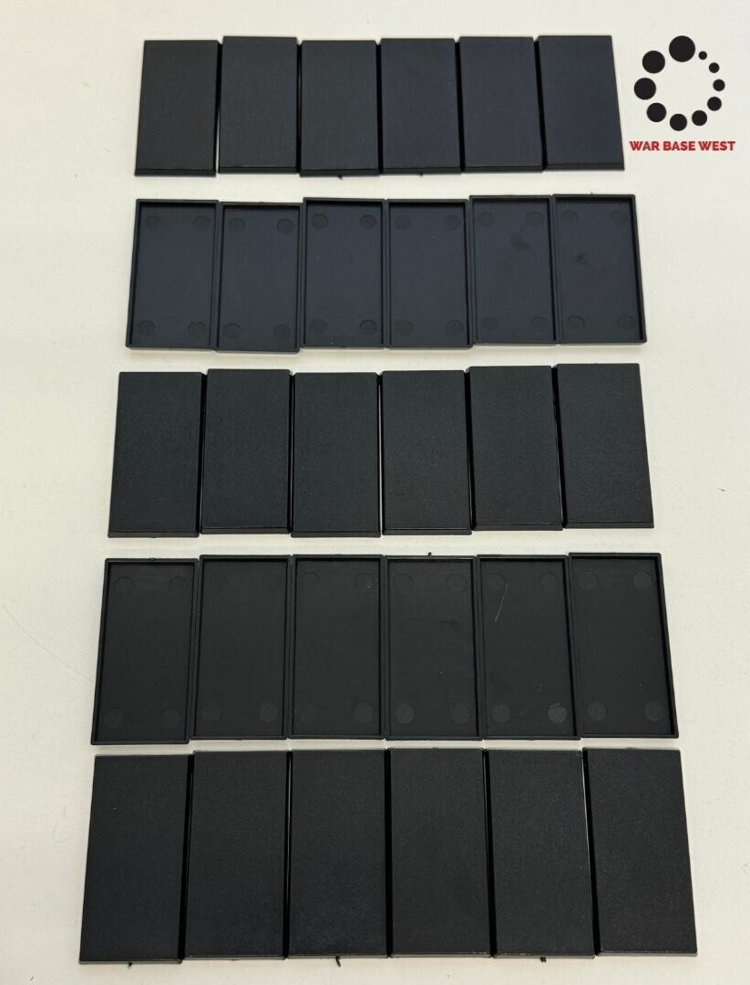 Lot Of 30 30mm X 60mm Rectangular Calvary Bases Used For Warhammer Fantasy
