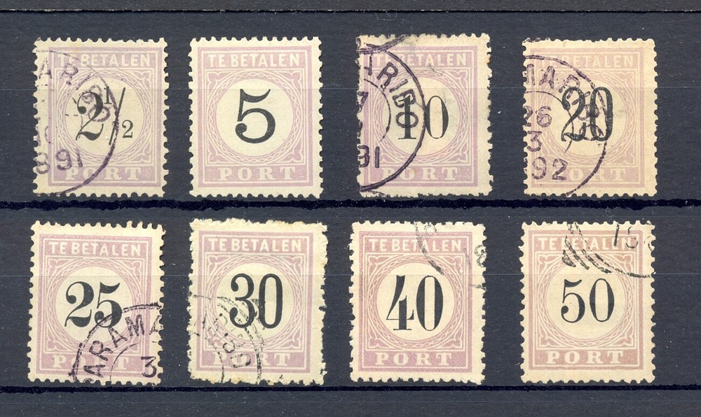 SURINAME POSTAGE DUE CV € 240-(*)/0 -VF