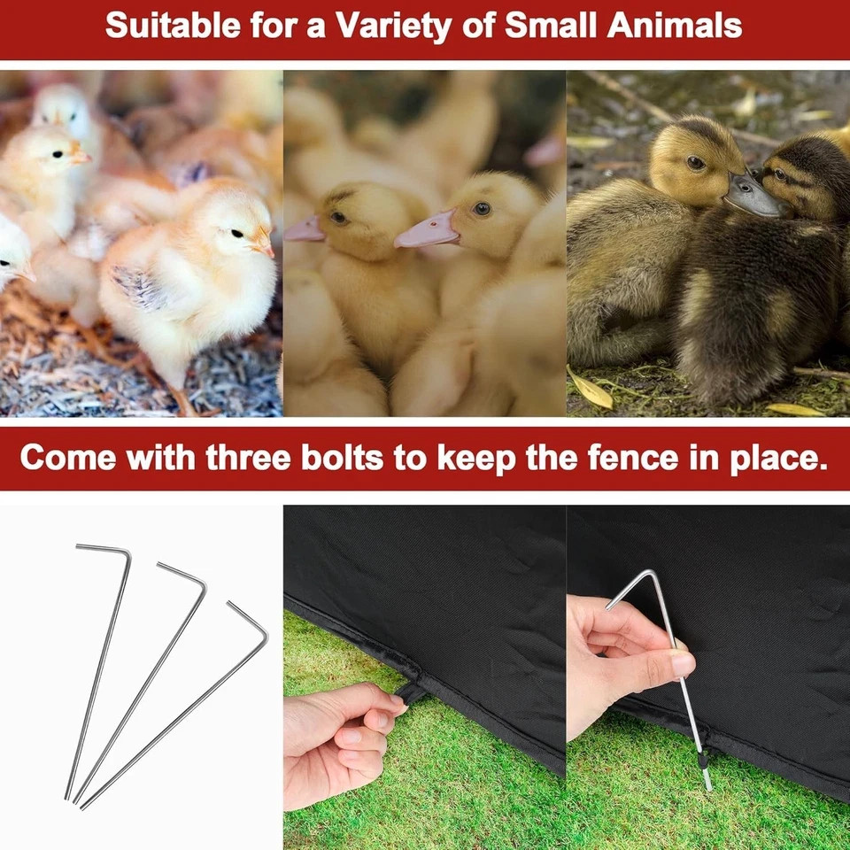 Brooder Box for Chicks, Chicken Starter Kit Red