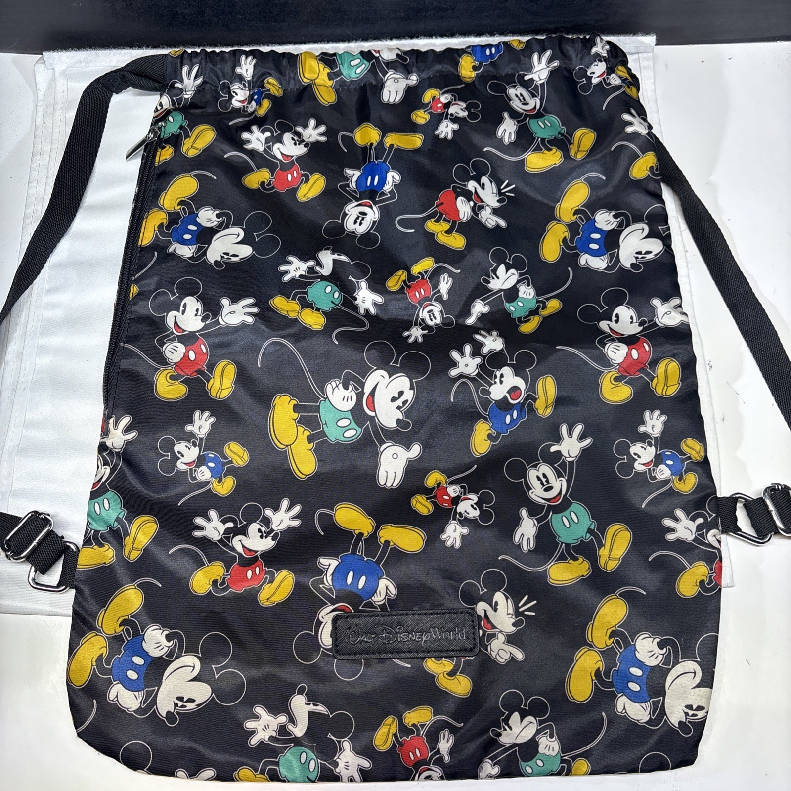 Walt Disneyland Disney Parks Mickey Mouse All Over Print Drawstring Backpack Bag