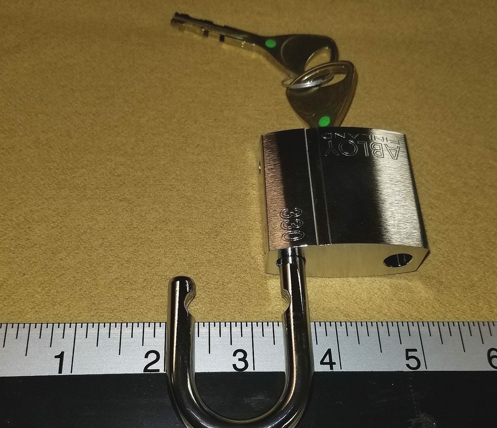 Abloy PL330 Pl 330 model padlock with 2 working keys - New