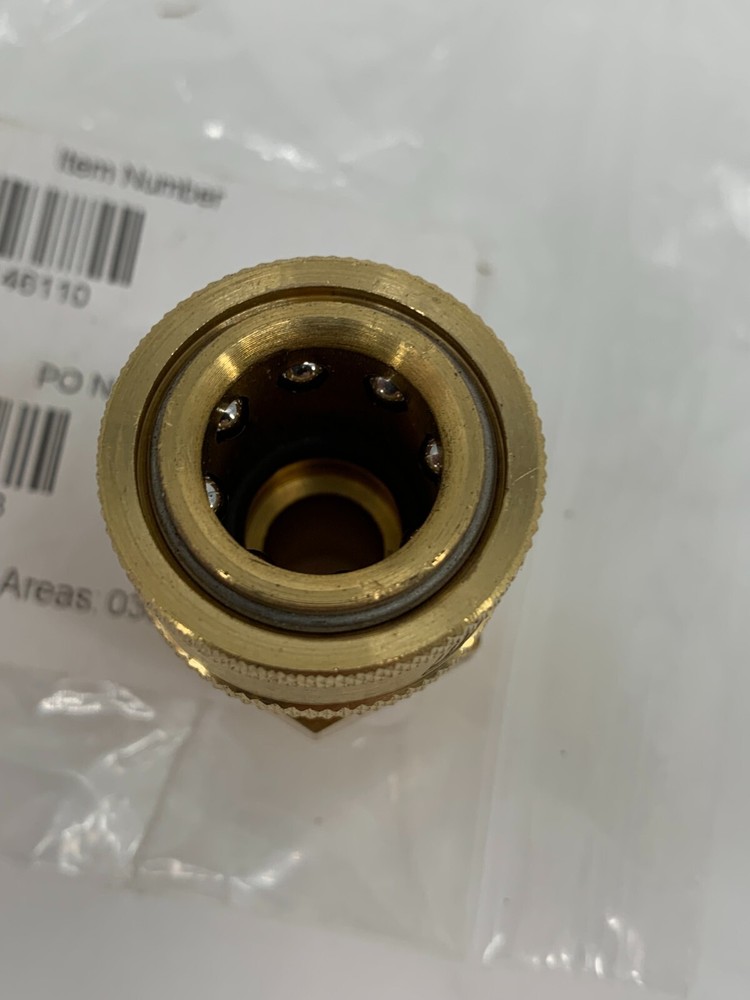 General Pump D10004KH Hotsy Brass Coupler Socket 3/8" MPT
