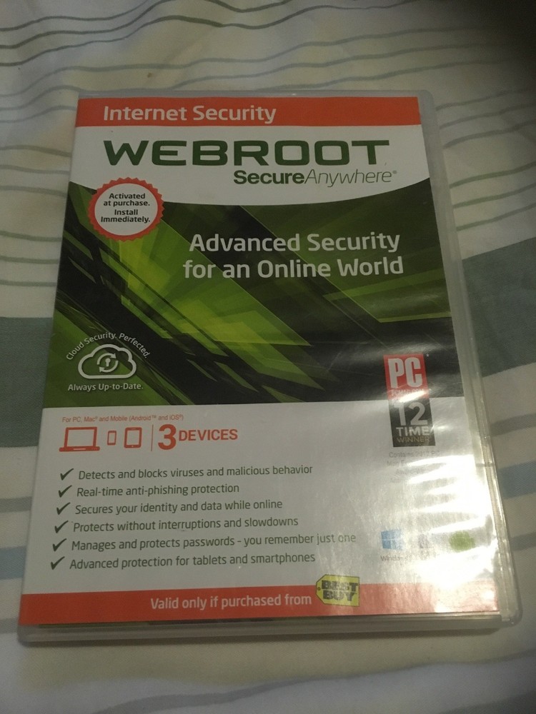 webroot secure anywhere 3 devices
