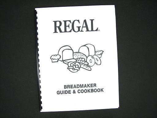 Regal Bread Maker Machine Directions Instruction Manuals w/ Recipes Various