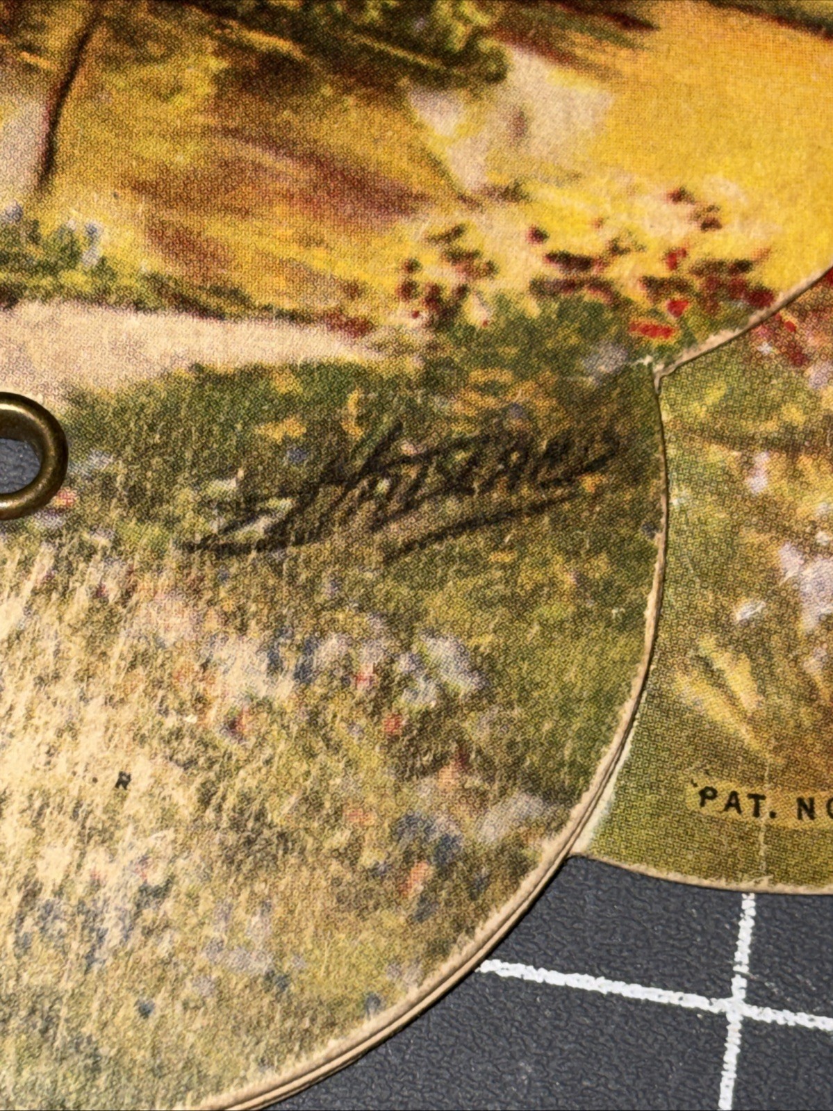 Vintage Lot Of 3 Advertising Cardboard Handheld Fans