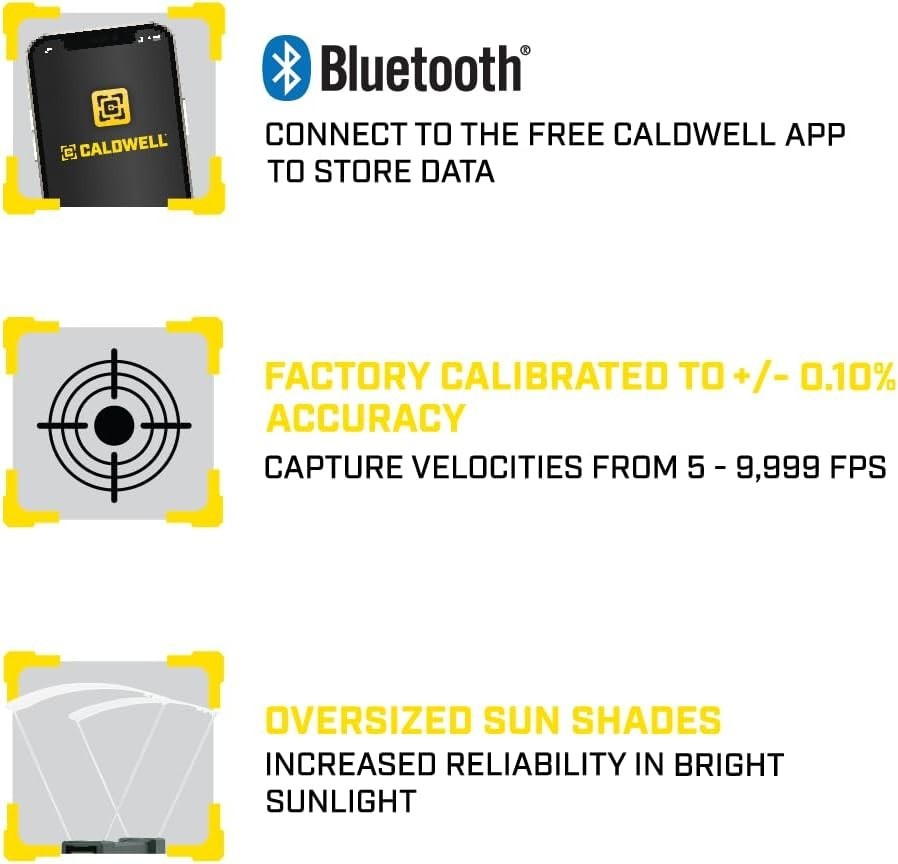 Ballistic Precision Chronograph with Bluetooth & Large LCD for Accurate Shooting