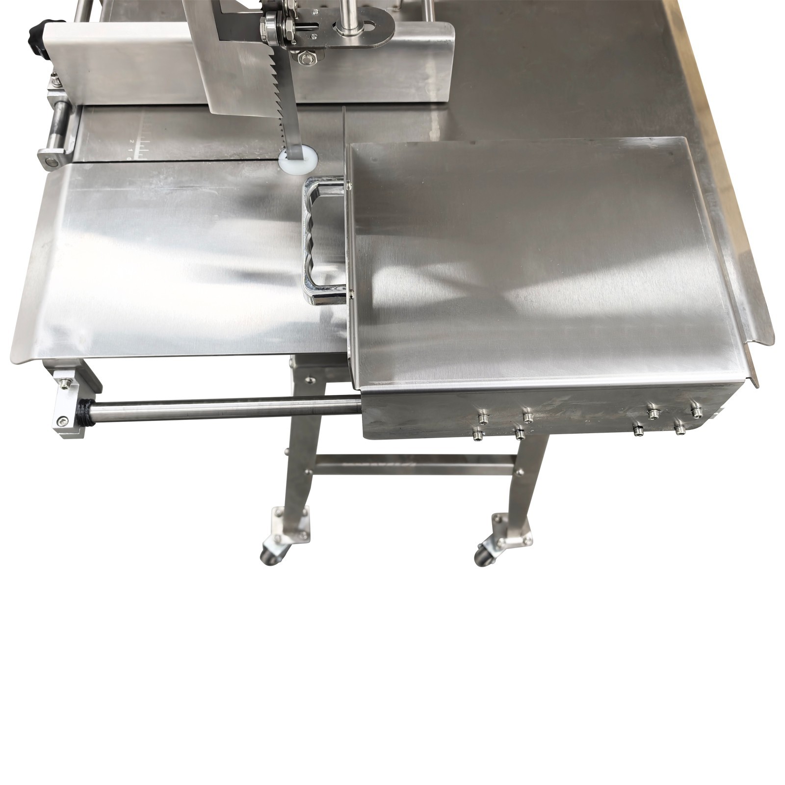 Electric Bone Saw Commercial Frozen Meat Cutter Stainless Steel Band Saw 110V