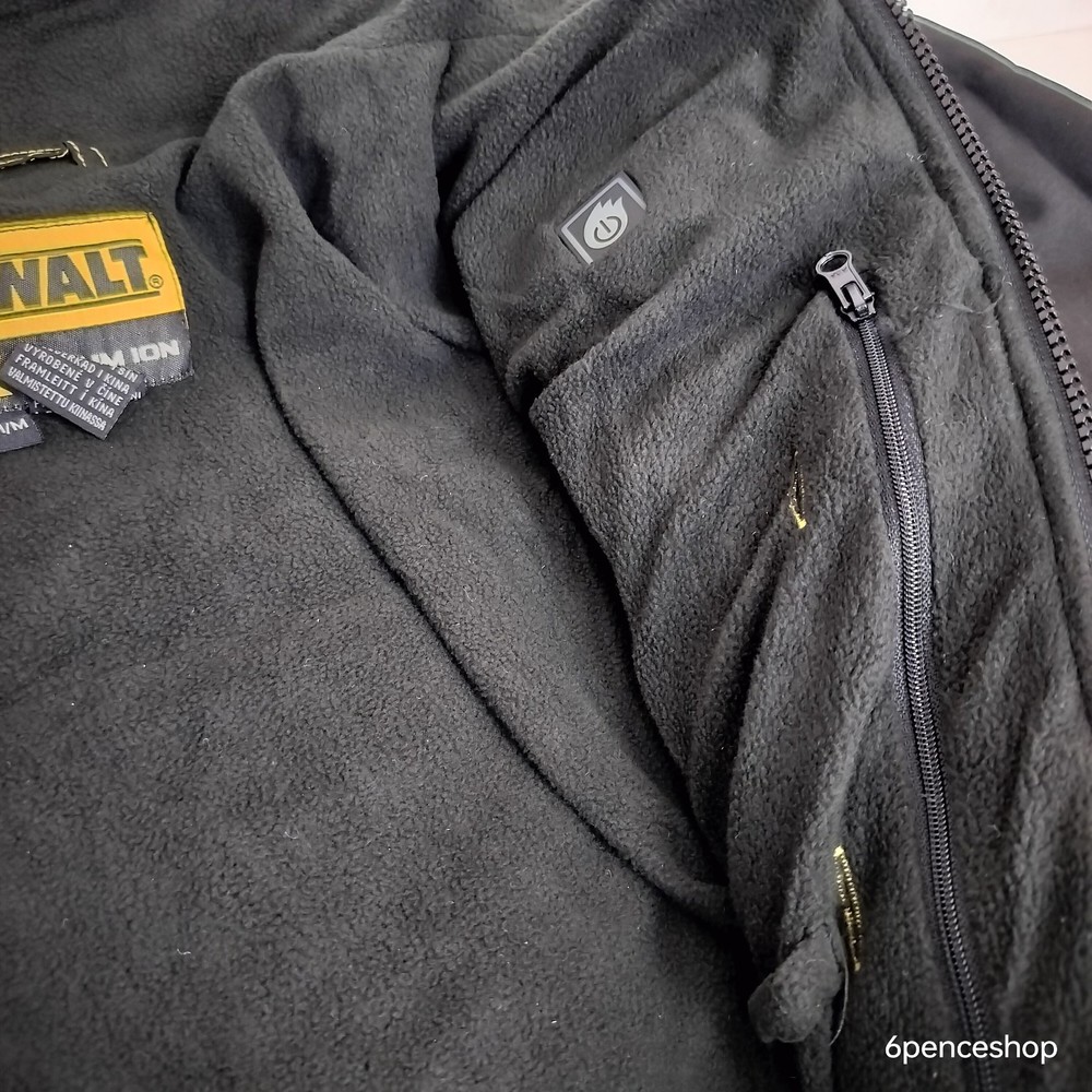 No Battery-DeWALT DCHJ060ABD1-M Heated Soft Shell Jacket